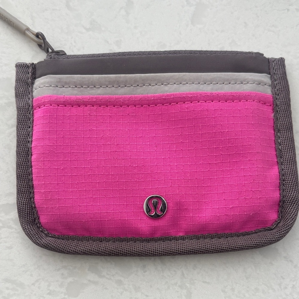 lululemon athletica Fuchsia and Charcoal Wallet